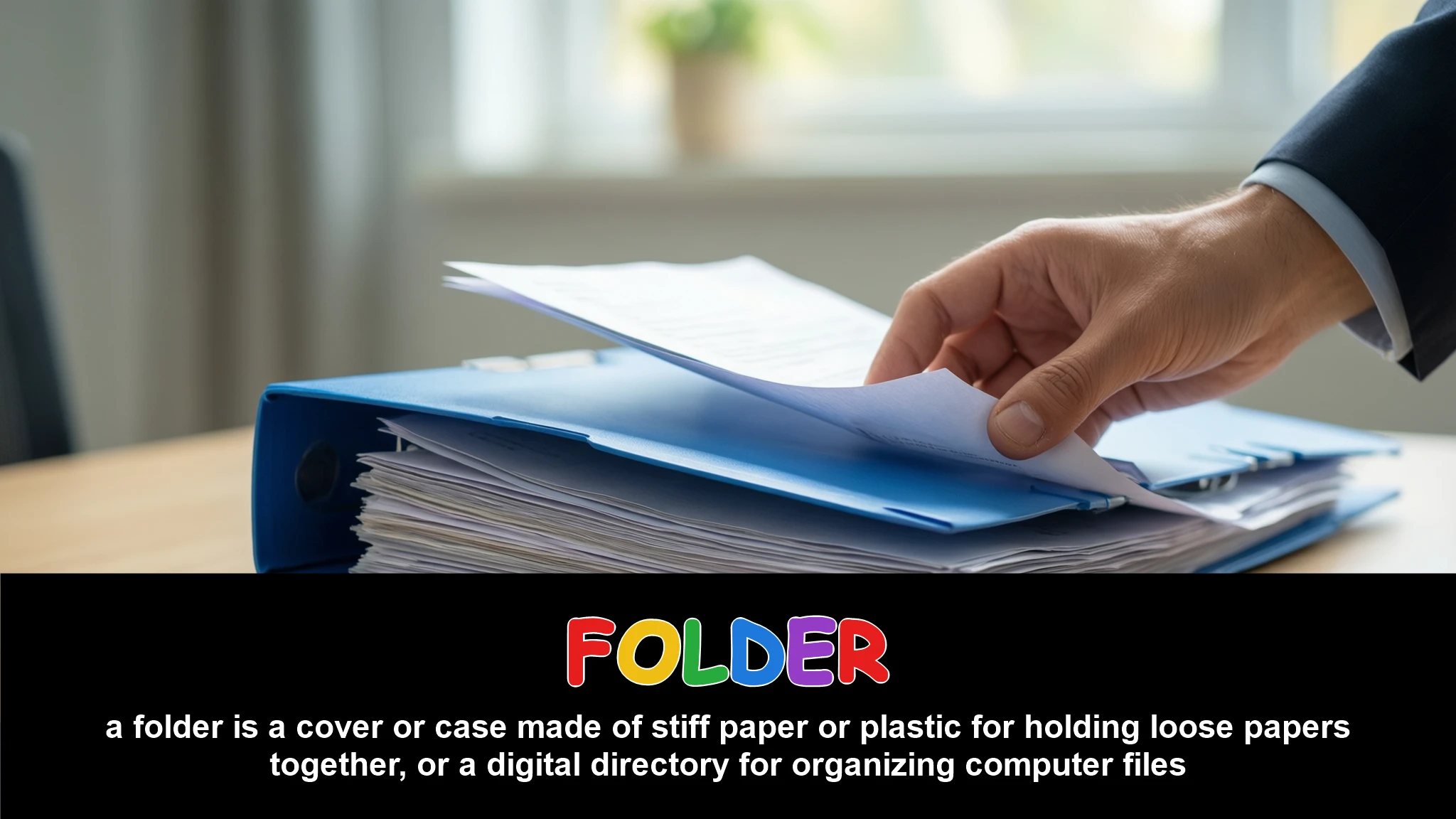 English Illustration for folder